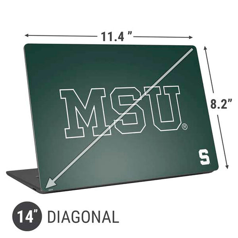 Michigan State University MSU Letters Universal Laptop 14in (11.4 x 8.2in) Skin