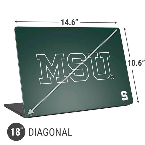 Michigan State University MSU Letters Universal Laptop 18in (14.6 x 10.6in) Skin