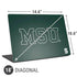 Michigan State University MSU Letters Universal Laptop 18in (14.6 x 10.6in) Skin