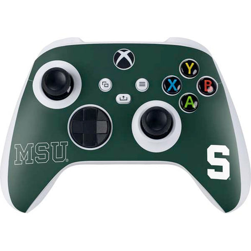 Michigan State University MSU Letters Xbox Series S Controller Skin