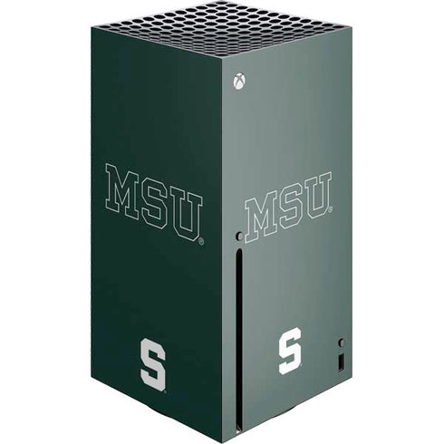Michigan State University MSU Letters Xbox Series X Console Skin
