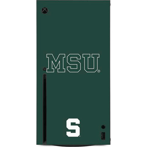 Michigan State University MSU Letters Xbox Series X Console Skin
