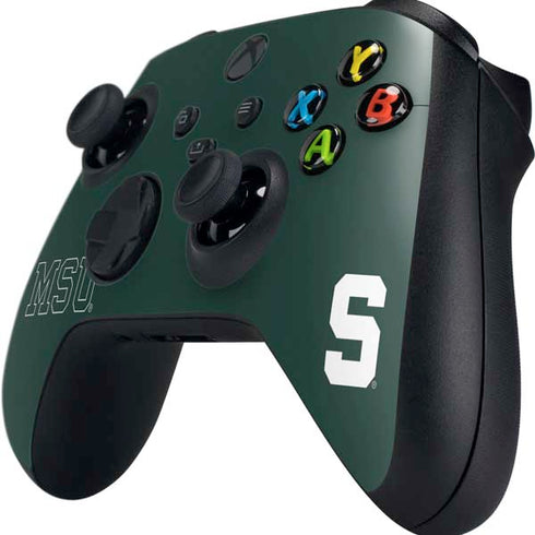 Michigan State University MSU Letters Xbox Series X Controller Skin