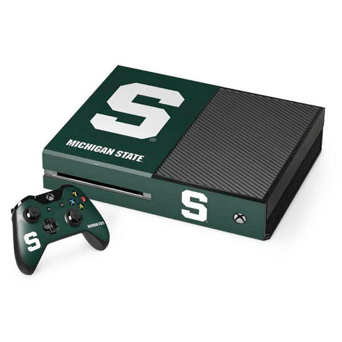 Michigan State University Spartans S Xbox One Console and Controller Bundle Skin