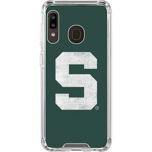 Michigan State University Spartans Away Grey S Galaxy A30 Clear Case