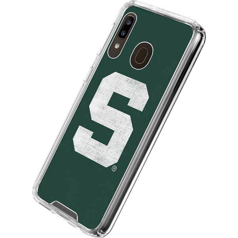Michigan State University Spartans Away Grey S Galaxy A30 Clear Case