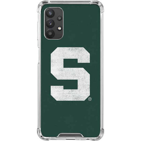 Michigan State University Spartans Away Grey S Galaxy A32 5G Clear Case