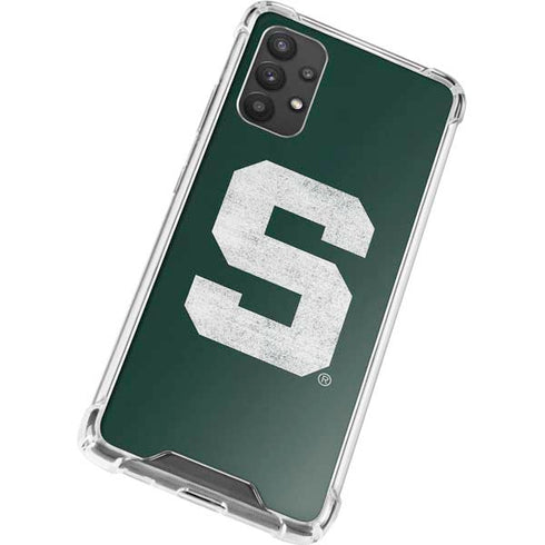 Michigan State University Spartans Away Grey S Galaxy A32 5G Clear Case