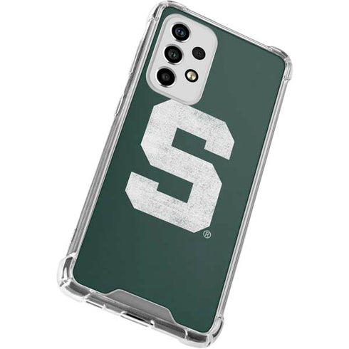 Michigan State University Spartans Away Grey S Galaxy A53 5G Clear Case