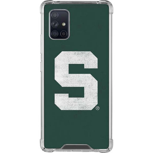 Michigan State University Spartans Away Grey S Galaxy A71 5G Clear Case