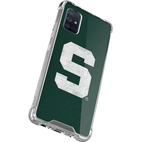 Michigan State University Spartans Away Grey S Galaxy A71 5G Clear Case