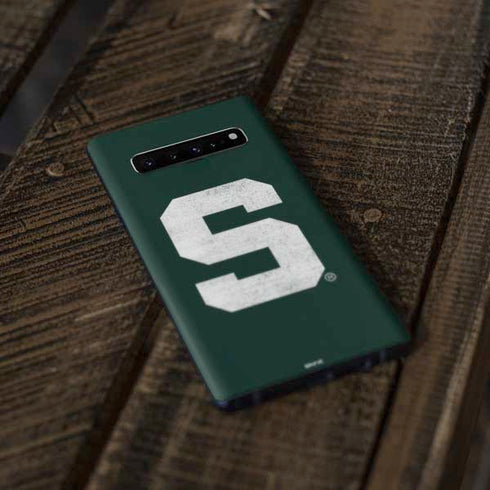 Michigan State University Spartans Away Grey S Galaxy S10 Plus Skin