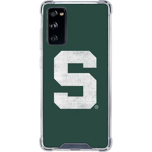 Michigan State University Spartans Away Grey S Galaxy S20 FE Clear Case
