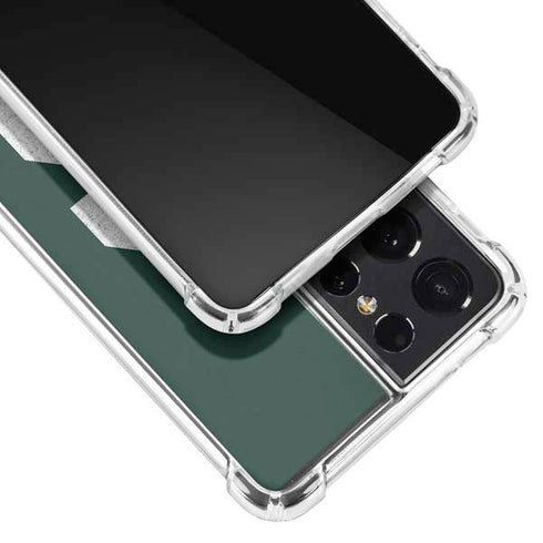 Michigan State University Spartans Away Grey S Galaxy S21 Ultra 5G Clear Case