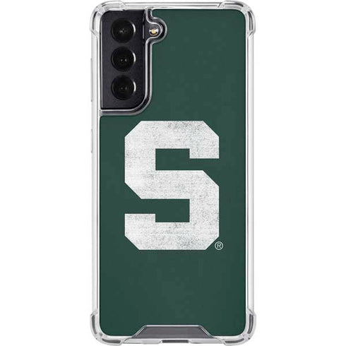 Michigan State University Spartans Away Grey S Galaxy S22 Clear Case