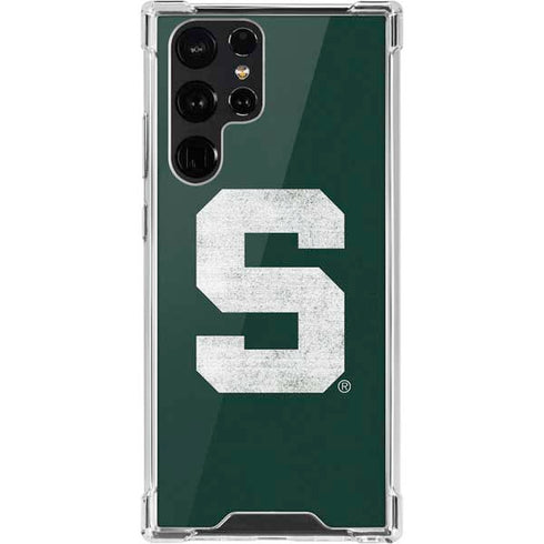 Michigan State University Spartans Away Grey S Galaxy S22 Ultra Clear Case