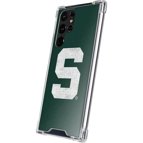 Michigan State University Spartans Away Grey S Galaxy S22 Ultra Clear Case