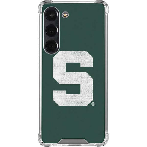 Michigan State University Spartans Away Grey S Galaxy S23 Clear Case