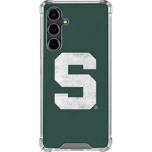 Michigan State University Spartans Away Grey S Galaxy S23 FE Clear Case
