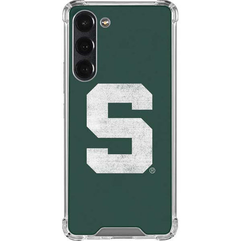 Michigan State University Spartans Away Grey S Galaxy S23 Plus Clear Case