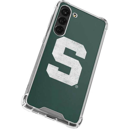 Michigan State University Spartans Away Grey S Galaxy S23 Plus Clear Case