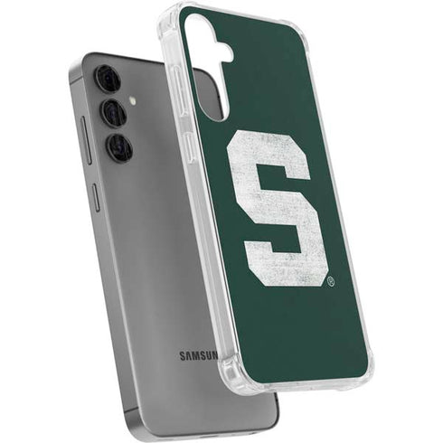 Michigan State University Spartans Away Grey S Galaxy S24 Plus Clear Case