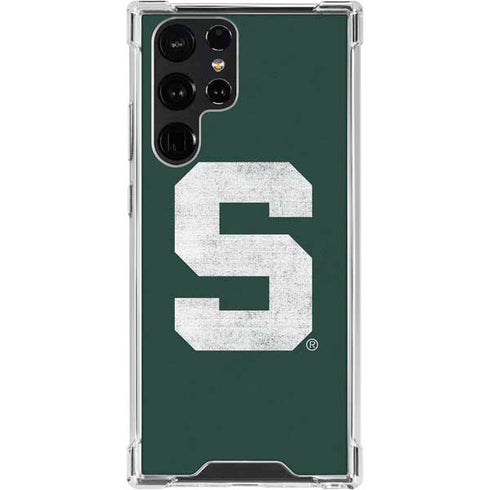 Michigan State University Spartans Away Grey S Galaxy S24 Ultra Clear Case