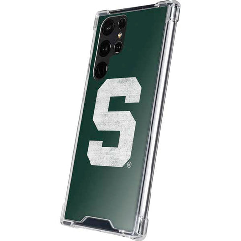 Michigan State University Spartans Away Grey S Galaxy S24 Ultra Clear Case