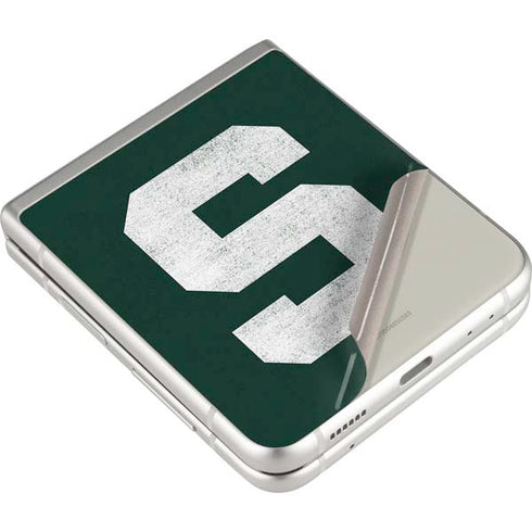 Michigan State University Spartans Away Grey S Galaxy Z Flip3 5G Skin