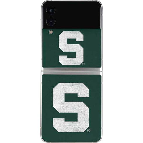Michigan State University Spartans Away Grey S Galaxy Z Flip4 5G Skin
