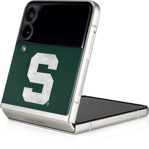 Michigan State University Spartans Away Grey S Galaxy Z Flip4 5G Skin