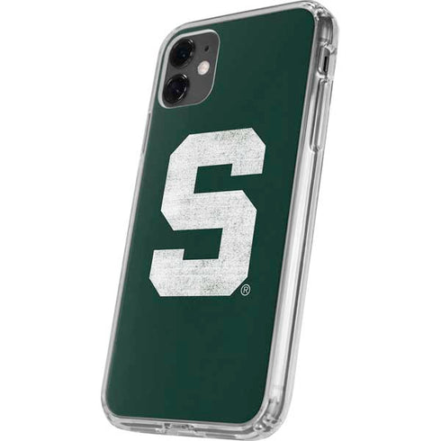 Michigan State University Spartans Away Grey S iPhone 11 Clear Case