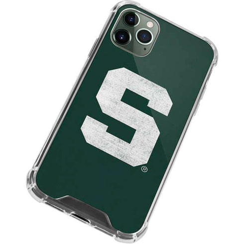 Michigan State University Spartans Away Grey S iPhone 11 Pro Max Clear Case
