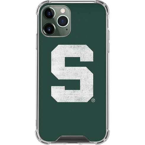 Michigan State University Spartans Away Grey S iPhone 11 Pro Max Clear Case