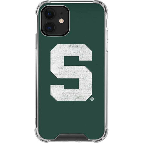 Michigan State University Spartans Away Grey S iPhone 12 Clear Case