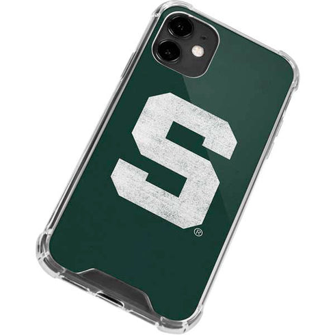 Michigan State University Spartans Away Grey S iPhone 12 Clear Case