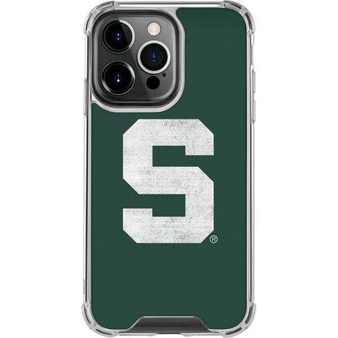Michigan State University Spartans Away Grey S iPhone 13 Pro Clear Case
