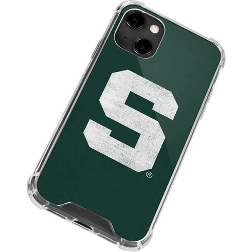 Michigan State University Spartans Away Grey S iPhone 14 Clear Case