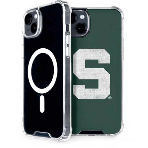 Michigan State University Spartans Away Grey S iPhone 15 MagSafe Case