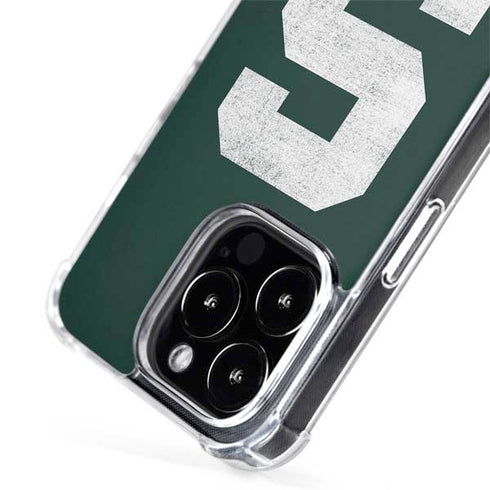 Michigan State University Spartans Away Grey S iPhone 15 Pro Max MagSafe Case
