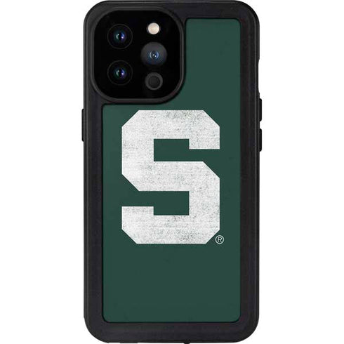 Michigan State University Spartans Away Grey S iPhone 14 Pro Max Waterproof Case