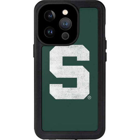 Michigan State University Spartans Away Grey S iPhone 14 Pro Waterproof Case