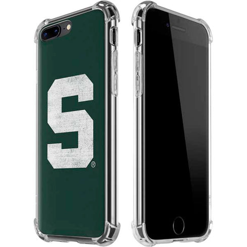 Michigan State University Spartans Away Grey S iPhone 7/8 Plus Clear Case