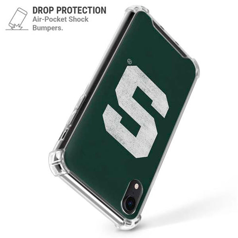 Michigan State University Spartans Away Grey S iPhone XR Clear Case