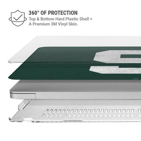 Michigan State University Spartans Away Grey S MacBook Pro 13in (2020) Case plus Skin