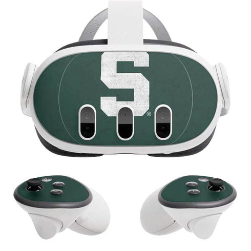 Michigan State University Spartans Away Grey S Meta Quest 3 Skin