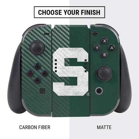 Michigan State University Spartans Away Grey S Nintendo Switch Bundle Skin