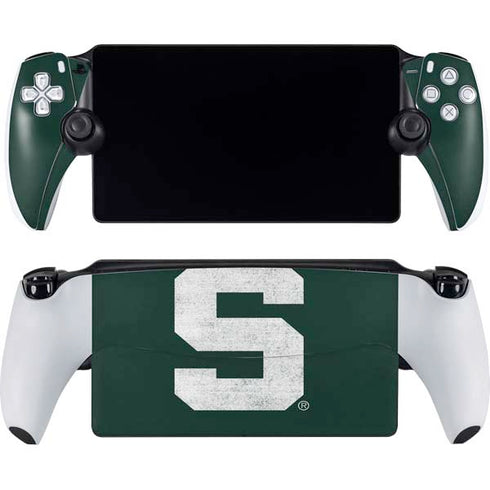 Michigan State University Spartans Away Grey S PlayStation Portal Remote Player Skin