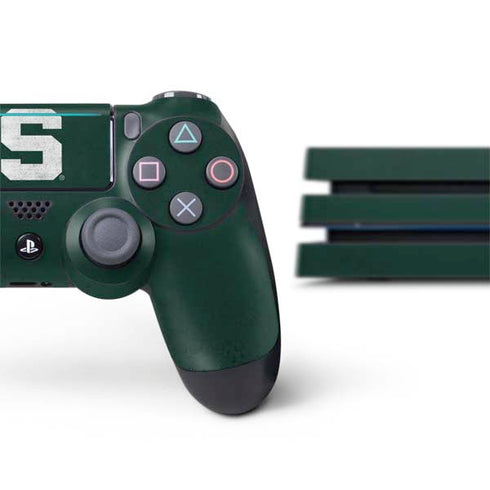 Michigan State University Spartans Away Grey S PS4 Pro Bundle Skin