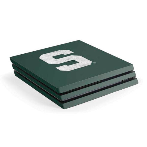 Michigan State University Spartans Away Grey S PS4 Pro Console Skin